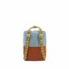 Sticky Lemon Backpack Large | Colourblocking | Blue Berry + Willow Brown + Pear Green