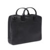 Plevier Gherkin leren laptoptas 15.6 inch 1 vak zwart